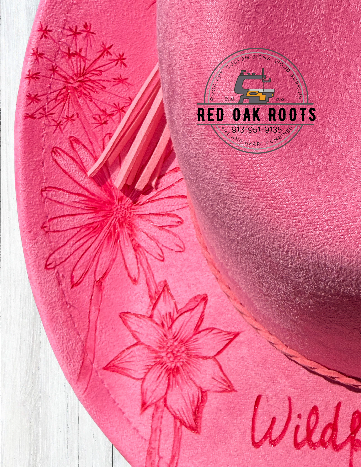 “Wildflowers & wild horses” children’s cowboy hat