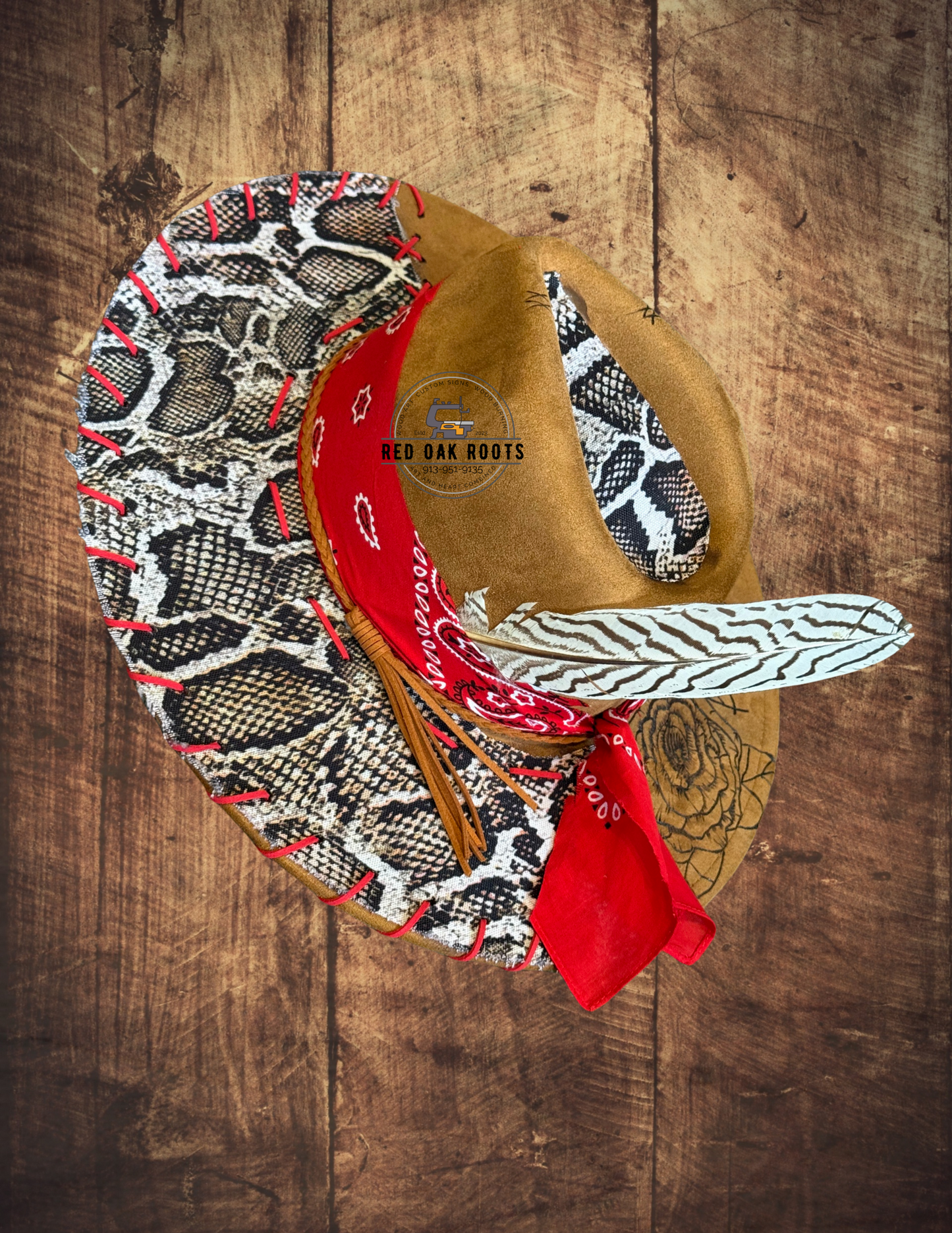 Pretty little poison wide-brim fedora hat