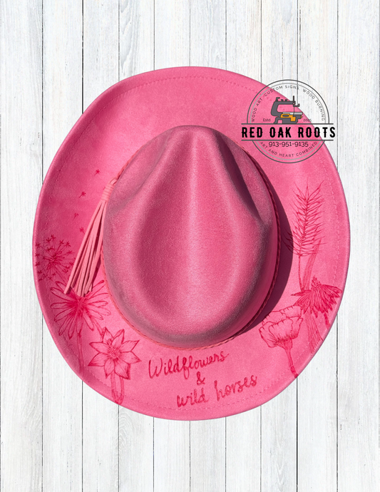 “Wildflowers & wild horses” children’s cowboy hat