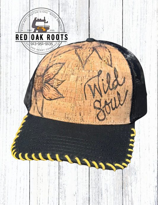 Wild Soul hand-burned SnapBack